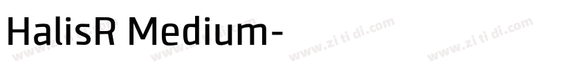 HalisR Medium字体转换
